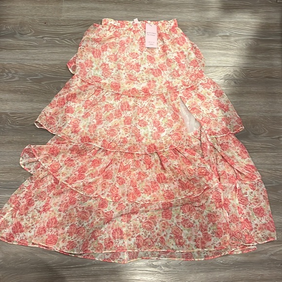 Miss Selfridge Floral Maxi Skirt With Slit - Picture 3 of 5